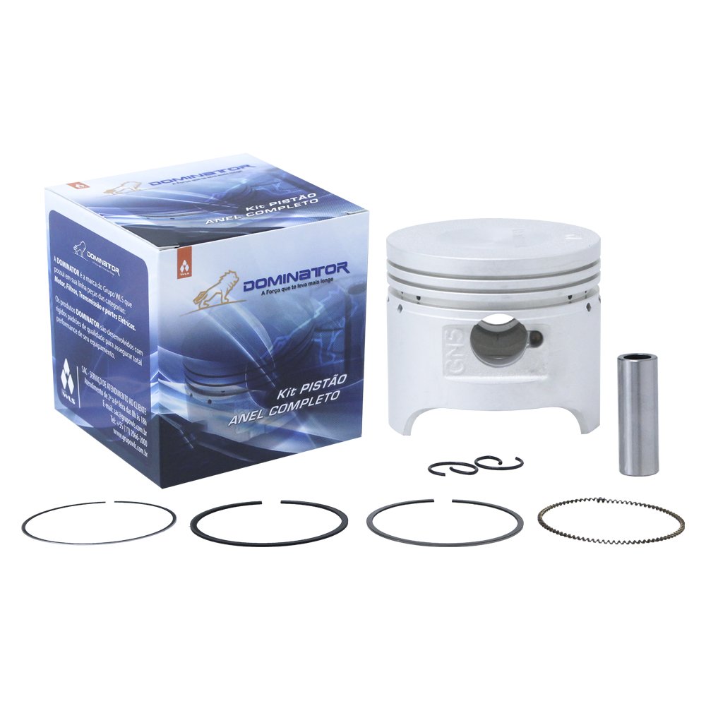 Kit pistão de motor p/ moto honda c-100 biz es 05/15 - pop 100 07/15 - c-100 drem 93/98 (0,75)